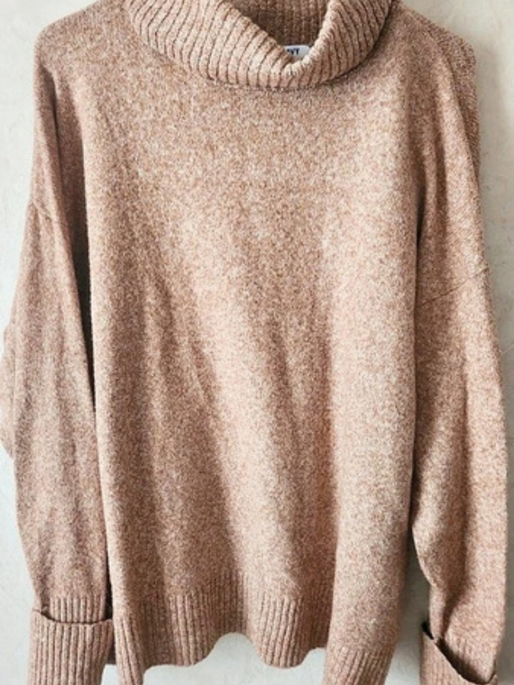Old Navy Long-Sleeve Oversized Turtleneck Sweater Brown